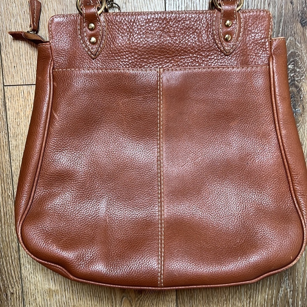 Flavi Olivera Brown Leather Shoulder Bag - Picture 5 of 10
